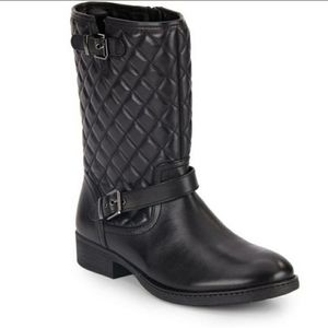 Saks Fifth Avenue Black Leather Boots